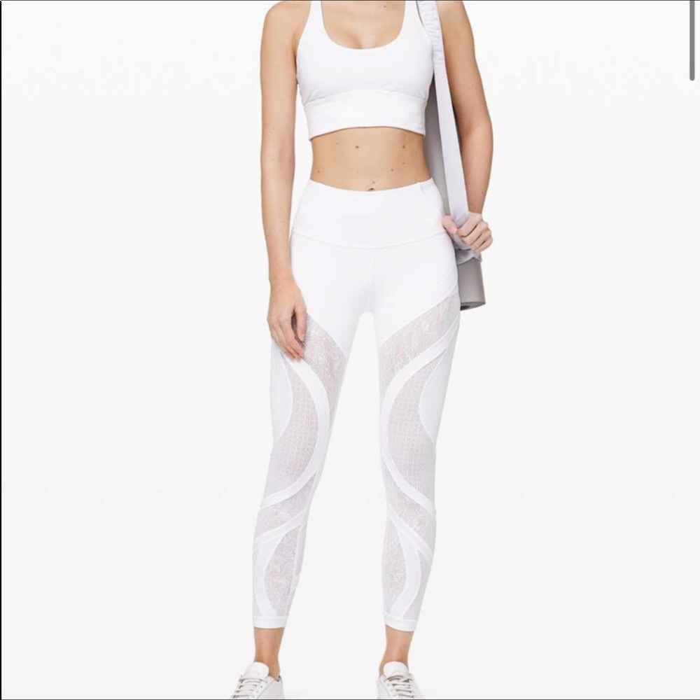 Lululemon White Lace Wunder Under